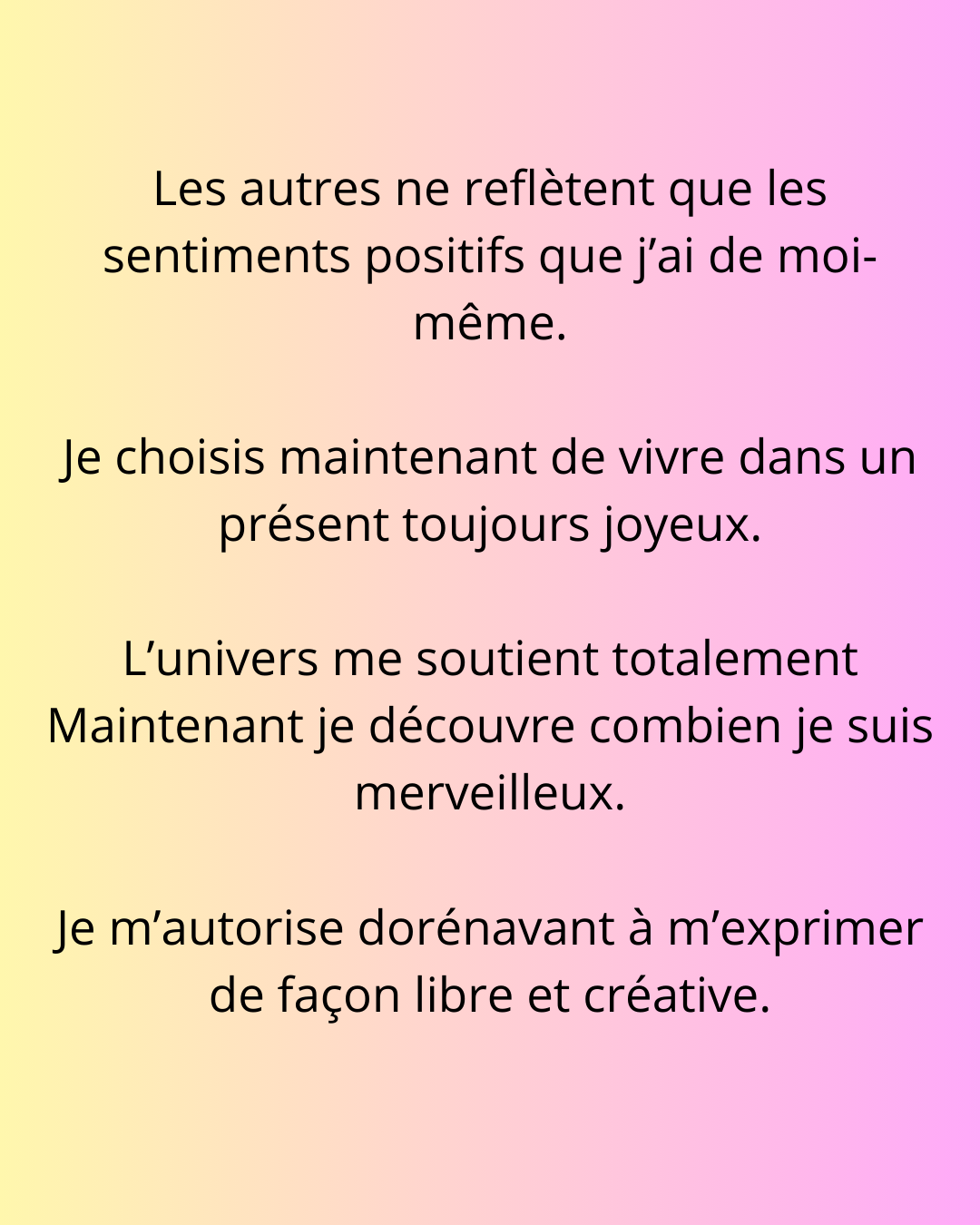 affirmations positives